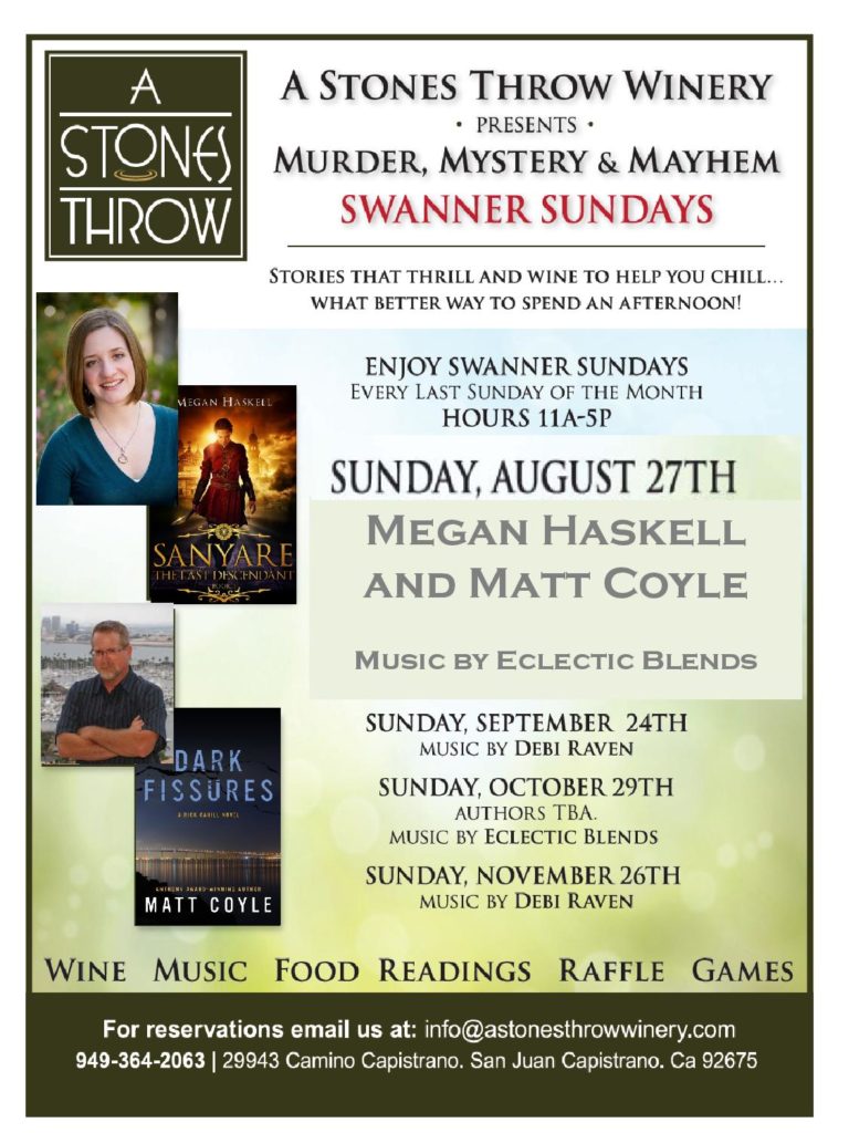 August Murder Mystery & Mayhem at A Stone's Throw Winery